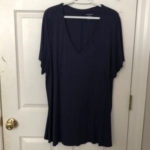Lane Bryant Navy knit top 22/24